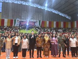 Murung Raya Bermazmur 2025, Wabup Rahmanto Pimpin Gelar Pujian Akabar di GOR