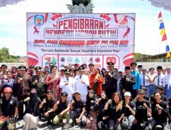 Pemkab Murung Raya Gelorakan Semangat Kebangsaan Melalui Dukungan Kegiatan Bendera Raksasa