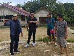 Dorong Potensi Atlet Desa, Ketua DPRD Murung Raya Tinjau Lapangan Voli Muwun