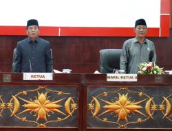 Dorong Pembangunan, Ketua DPRD Mura Pimpin Paripurna Perdana