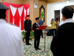 Perkuat Integritas, Pemkab Mura Lantik Pengawas Penyelenggara Urusan Pemerintah